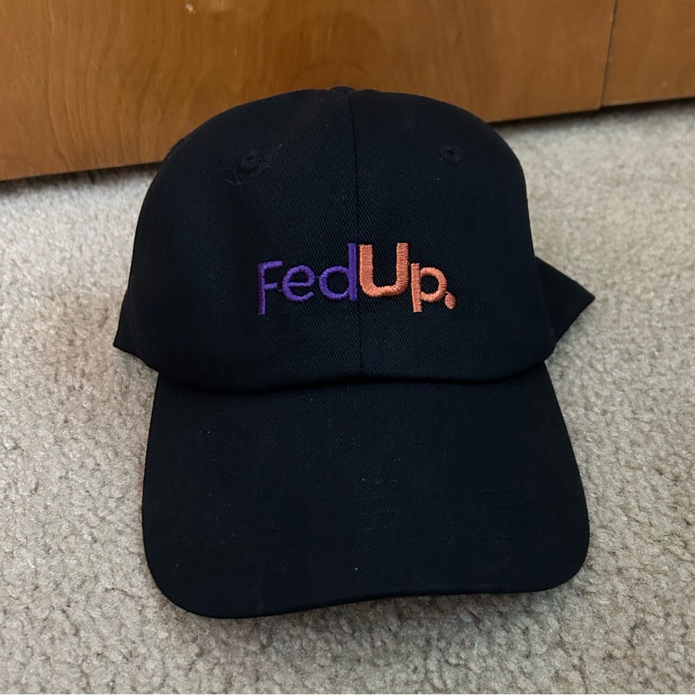 FedUp novelty black baseball cap